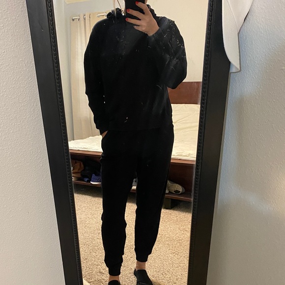 Nasty Gal Tops - Black Sweat SET